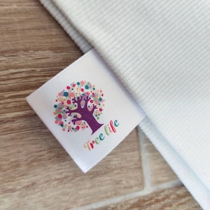 50-1000 Stück Individuelle Farbige Stoffetiketten Satinband Etikett Kleidungsetiketten Eingenähte Kleidungsetiketten Tags benutzerdefinierte Etiketten handgemachte Artikel