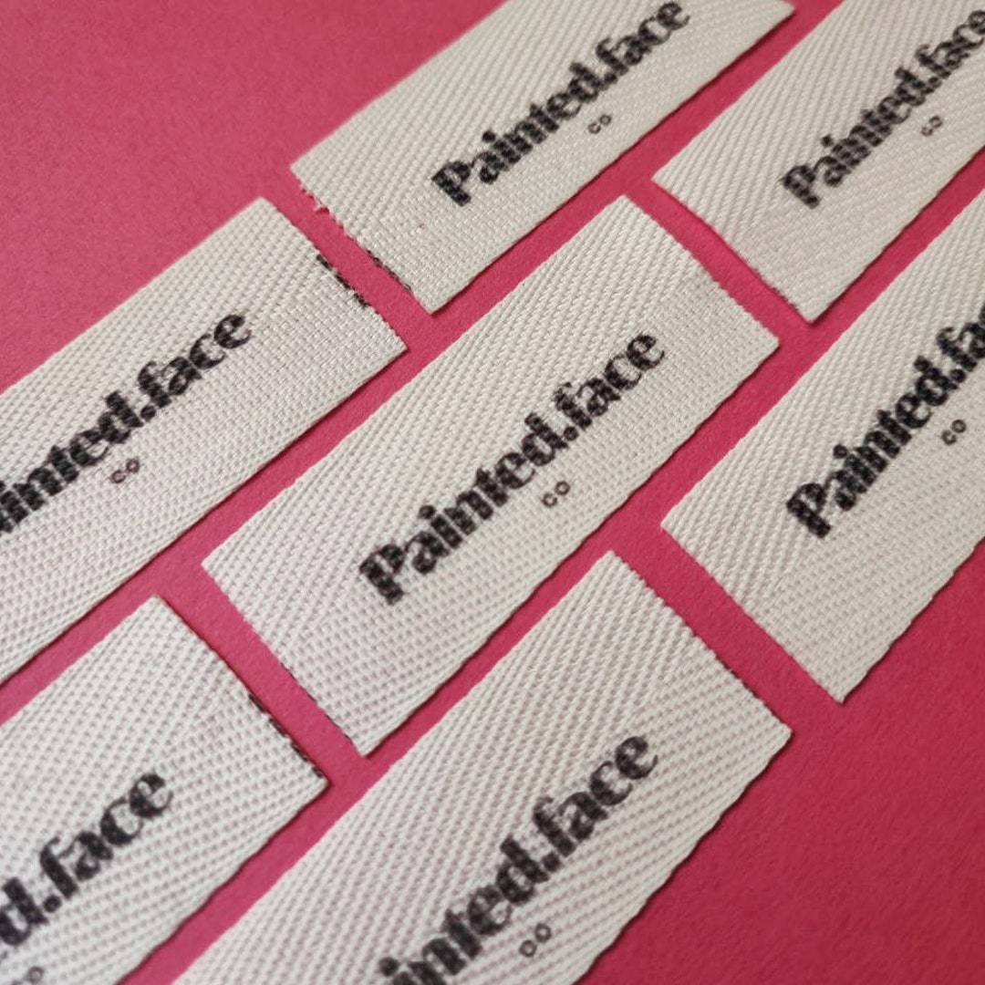 Cloth Ribbon Label Custom Twill Ribbon Labels: Organic Cotton Fabric Tags - Etsy