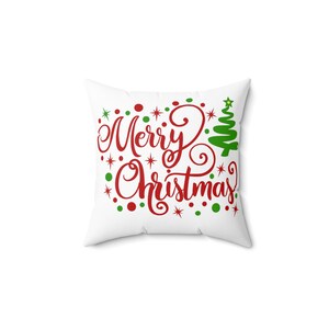 Christmas Square Two Sided Pillow, Christmas Gift, Home Decor, Christmas Decorations