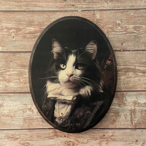Tuxedo Cat Wooden Animal Tuxedo Cat Wooden Animal