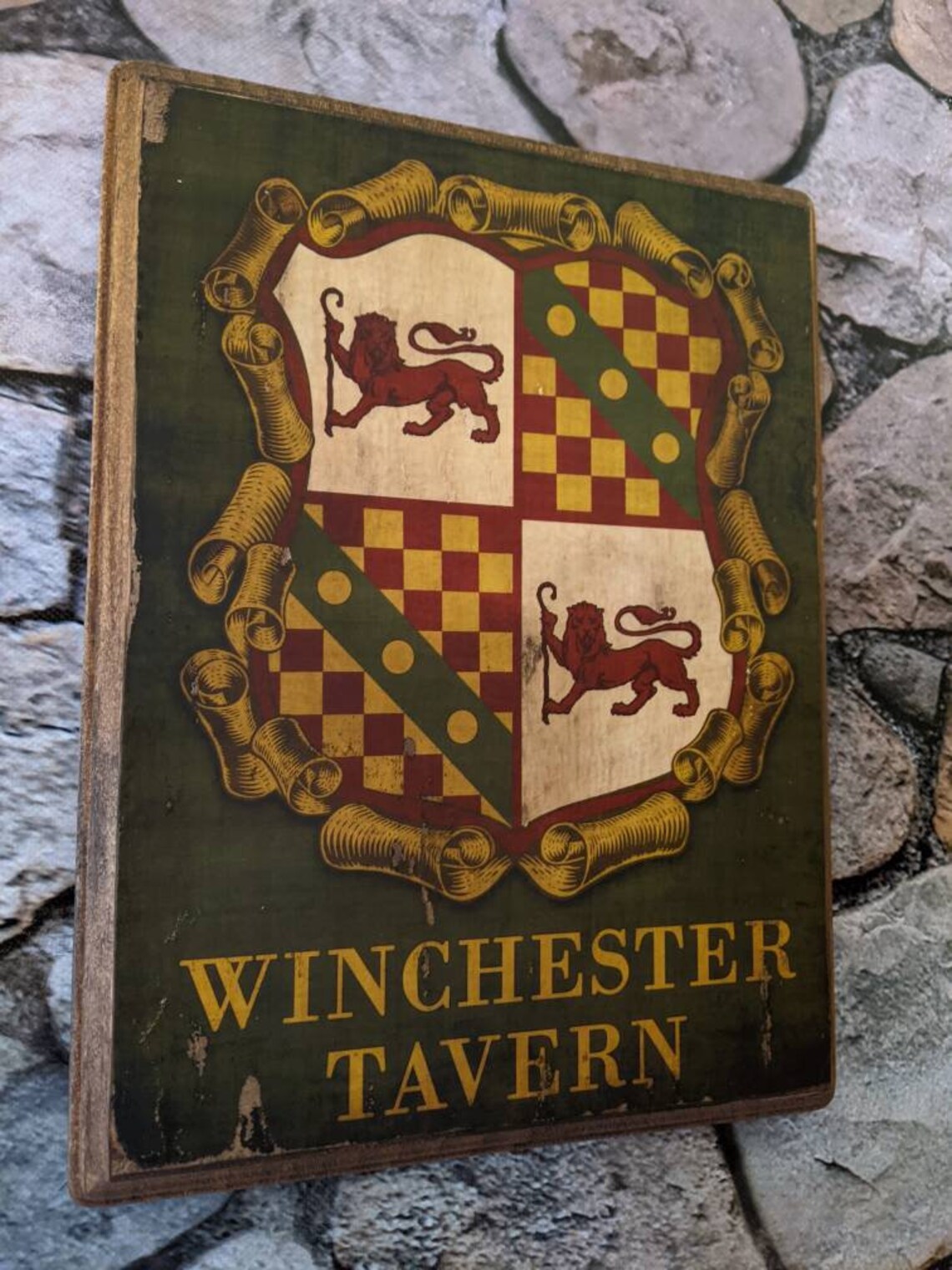Winchester Tavern sign Shaun of the Dead Hanging Wall Plaque Etsy