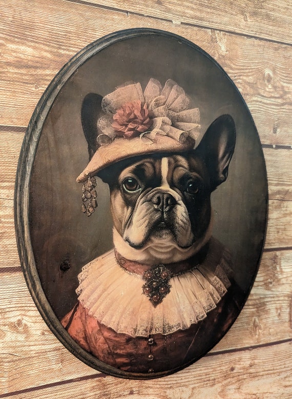 Targa In Metallo Vintage Con Bulldog Francese E Sapone: Decorazione Retrò Da Bagno O Parete, Perfetta Per Chi Ama I Bulldog (30,5 X 40,6 Cm)