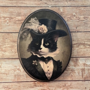 Tuxedo Cat Wooden Animal Tuxedo Cat Wooden Animal