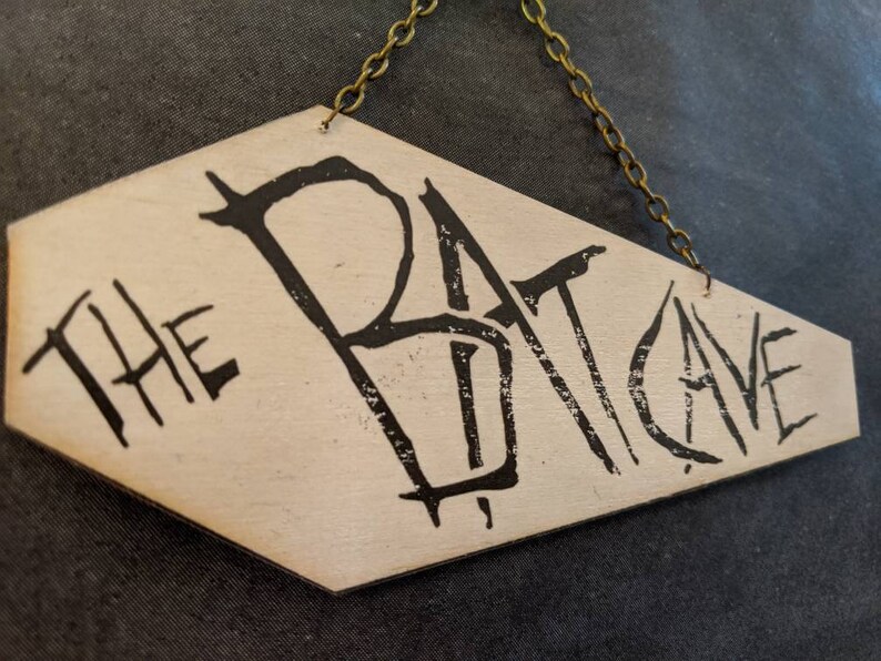 The Bat Cave Goth Club London Replica Batcave MINI Sign 1982 Etsy