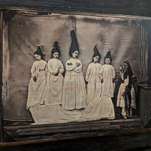 Bluebeard's Wives Vintage Photo Wood Wall Plaque - Old Children's Play ...