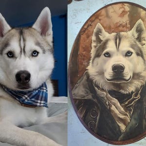 Aangepast Victoriaans portret huisdier kat of hond