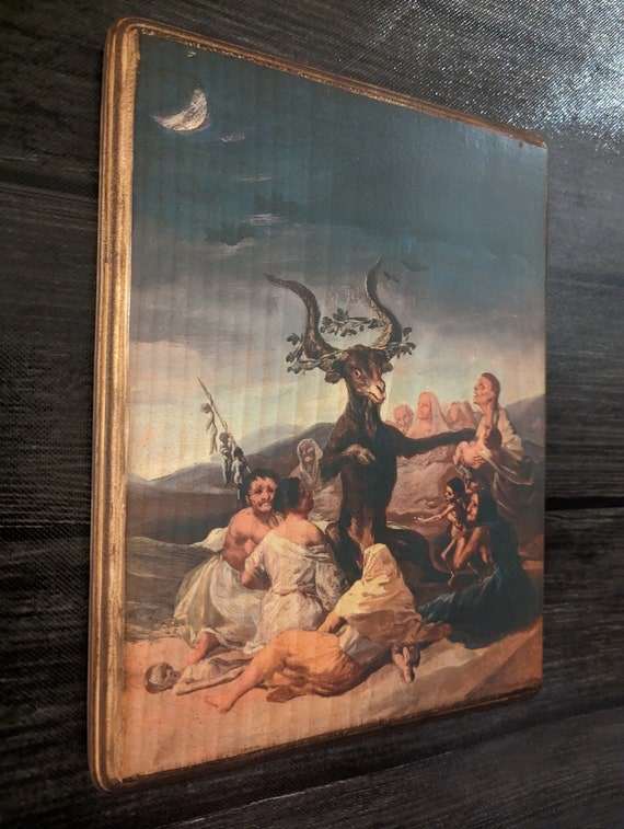 フランシスコ・ゴヤ作「魔女のサバト」 - 魔術の壁アート - 手作りの