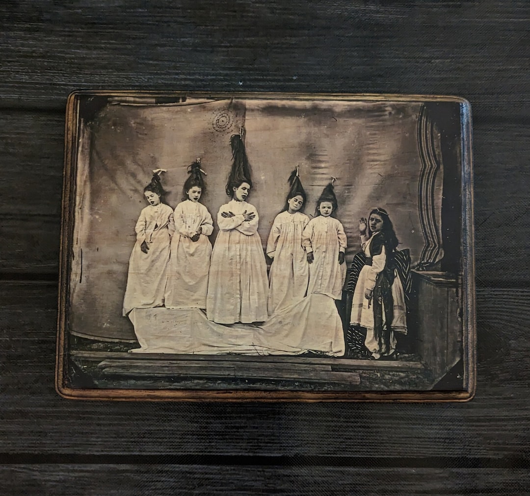 Bluebeard's Wives Vintage Photo Wood Wall Plaque - Old Children's Play ...