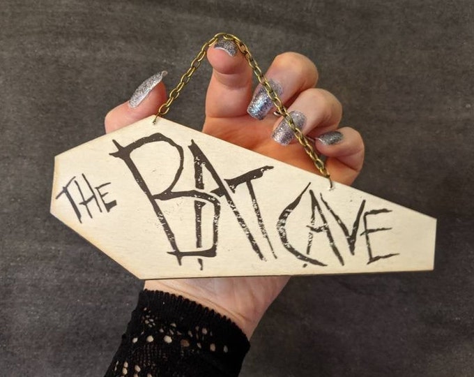 The Bat Cave Goth Club London Replica Batcave MINI Sign 1982 Etsy