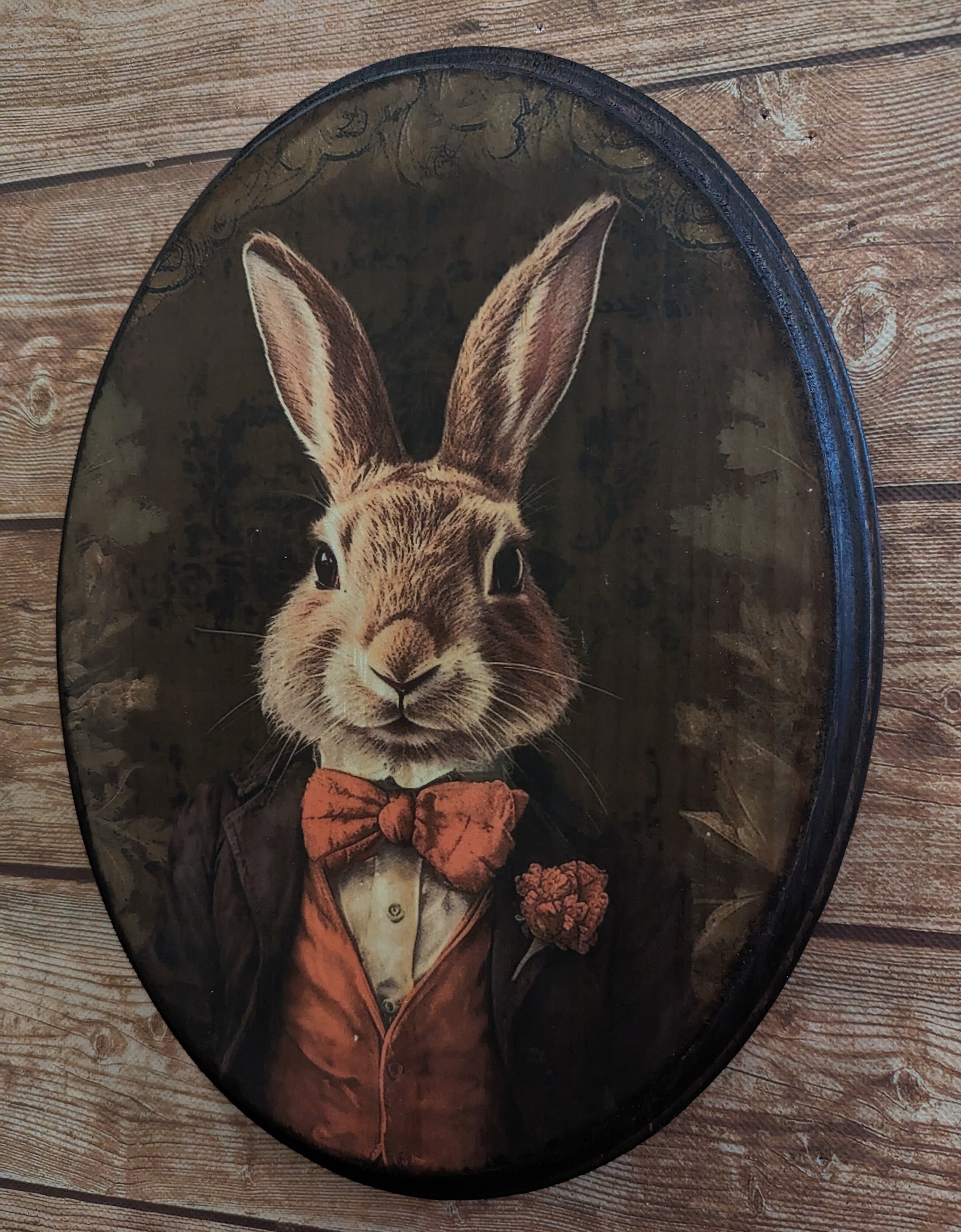 Mr Rabbit Victorian Portrait - Vintage Style Cottagecore Animal Wall ...