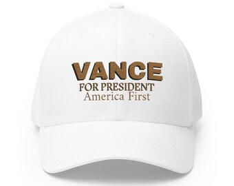 Embroidered Cap for Election 2028 - Vance for President Design with We Are Charlie on the side