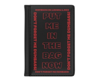 Vibrant Faux Leather Passport Cover: Funny Travel Gift