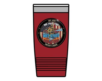 Firefighter Insulated Tumbler, Custom Drinkware, Coffee Mug, Gifts for Firefighters, Personalized Tumblers, 20oz Insulated Cup