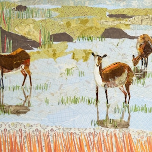 Red Lechwe, Botswana, Wendy Boucher Fine Art Prints, 8x10.5&quot;