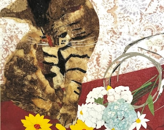 Sorry, Not Sorry by Wendy Boucher, mounted wee fine art print (not a cheap poster) 6x6”, ready to hang