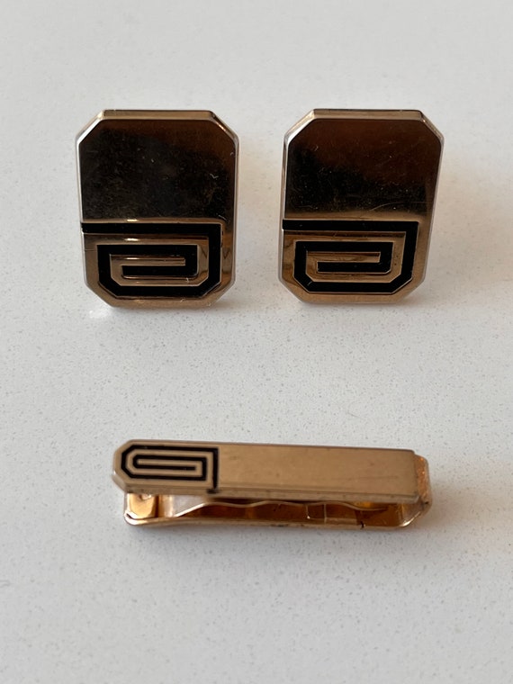 Vintage Cufflinks and tie clip