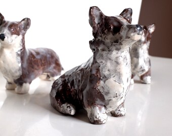 Welsh Corgi  (corgi queen's dog) ceramic figurine