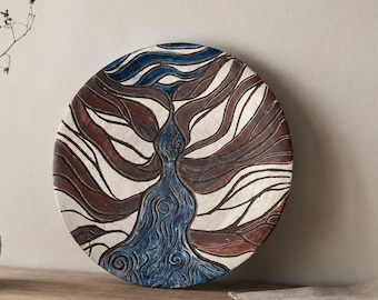 River Canyon Ceramic Plate | Wall Hanging Art | Decorative Plate