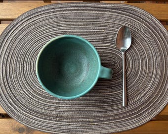 Extra Large Latte Mug, Handmade Ceramic Mug & Cereal Bowl, Oversized Stoneware Coffee Cup