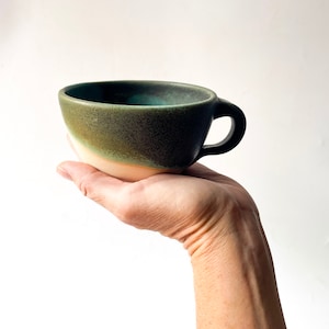 Handmade Ceramic Latte Mug | Rustic and Cozy Stoneware Mugs