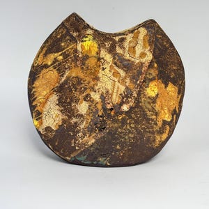 Zeitgenössische Keramik Vase | Geschmolzene Erde veränderte Form Skulptur