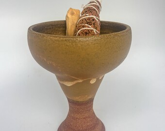 Handmade Stoneware Copal Burner | Ceremonial Chalice | Smudge Bowl | Altar Decor|  Ritual Burner