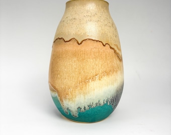 Layered Earth Stoneware Vase | Handmade Ceramic Vase