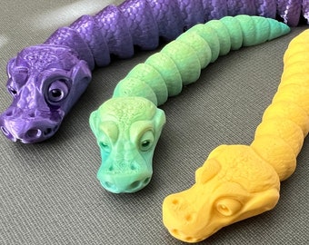 Jouet de python boule entièrement articulé imprimé en 3D