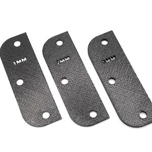Door Hinge Shims (Set of 3) Hinge Spacer For Interior and Exterior Door Alignment - No More Door Stops