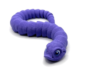 3D Printed Fully-Articulated Hognose Snake Fidget Toy