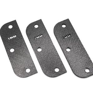 Door Hinge Shims (Set of 3) Hinge Spacer For Interior and Exterior Door Alignment - No More Door Stops