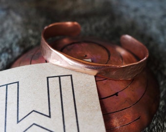 Hammered Copper Bangle Bracelet, Handmade Jewelry, Hammered Bracelet