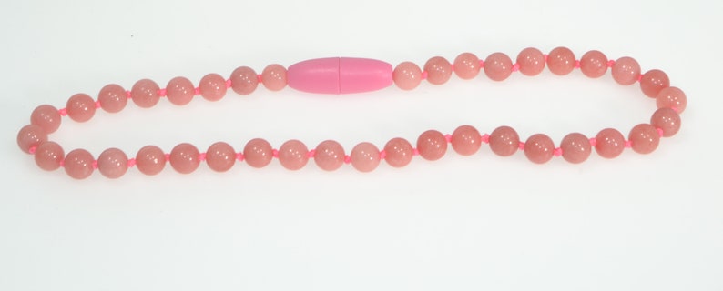 Quartz Rose Natural stones Baby necklace