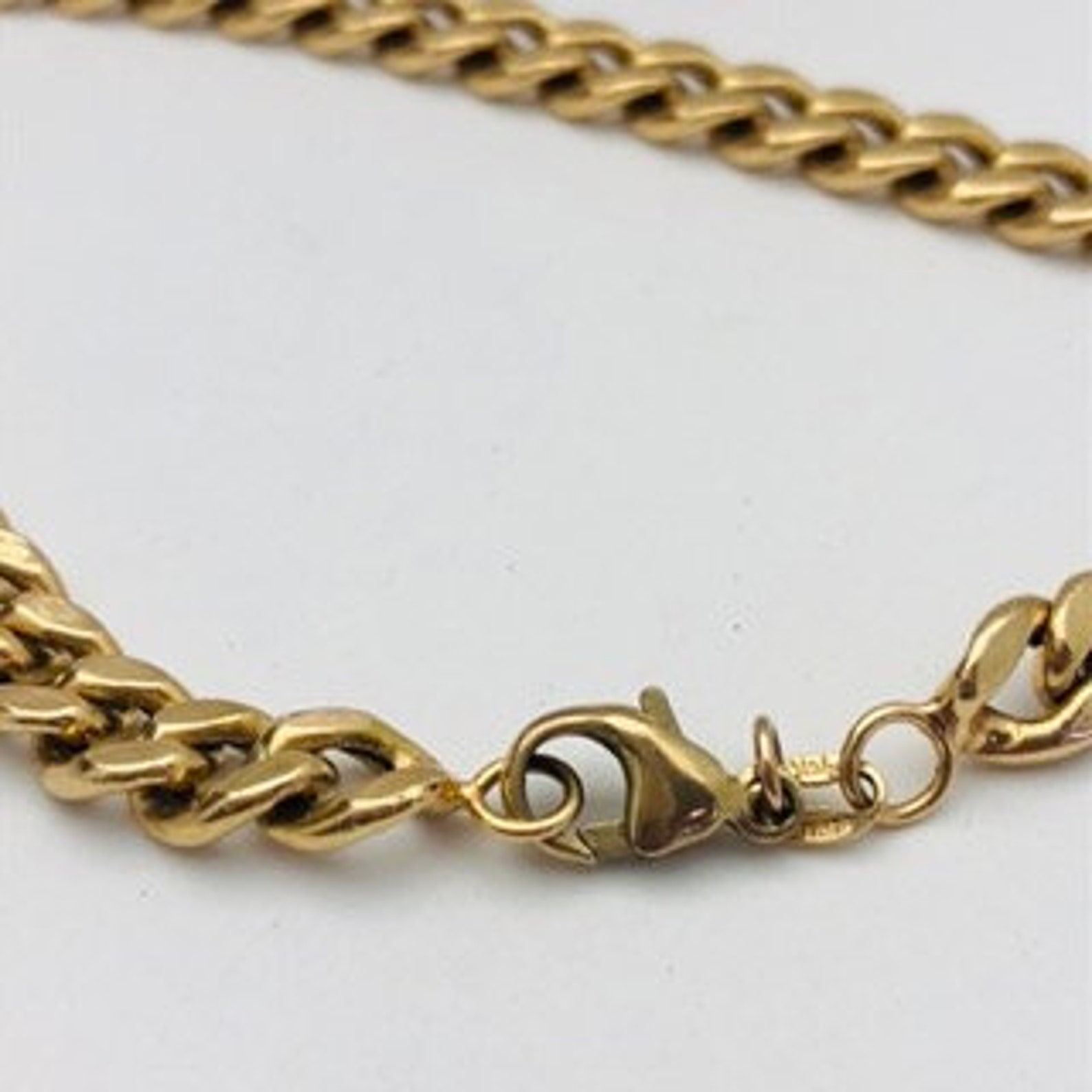 Curb Style 18k Solid Gold Heavy Weight Hollow Bracelet Etsy