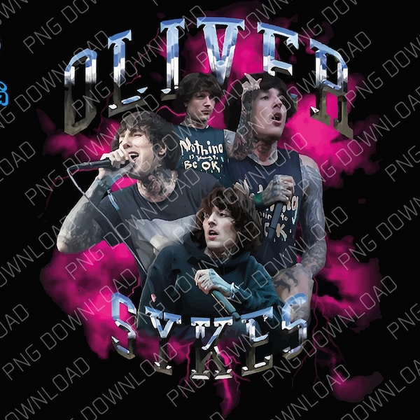 Oliver Sykes prints digital file png black background