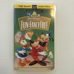 Walt Disney’s Fun and Fancy Free (VHS, 1997) Masterpiece Edition Clamshell