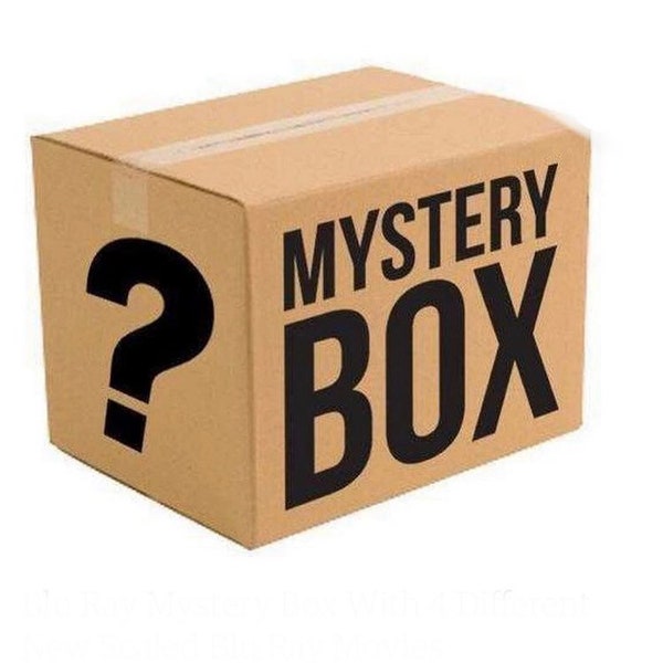 DVD Mystery Box with 4 Different New Sealed DVD Movies