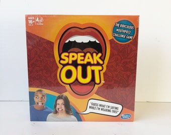 Hasbro Speak Out Board Game Ages 16+ / 4-5 Players Game Night Brand New Sealed