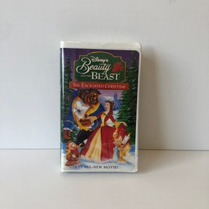 Walt Disney’s Beauty and the Beast The Enchanted Christmas (VHS, 1997) Vintage Clamshell