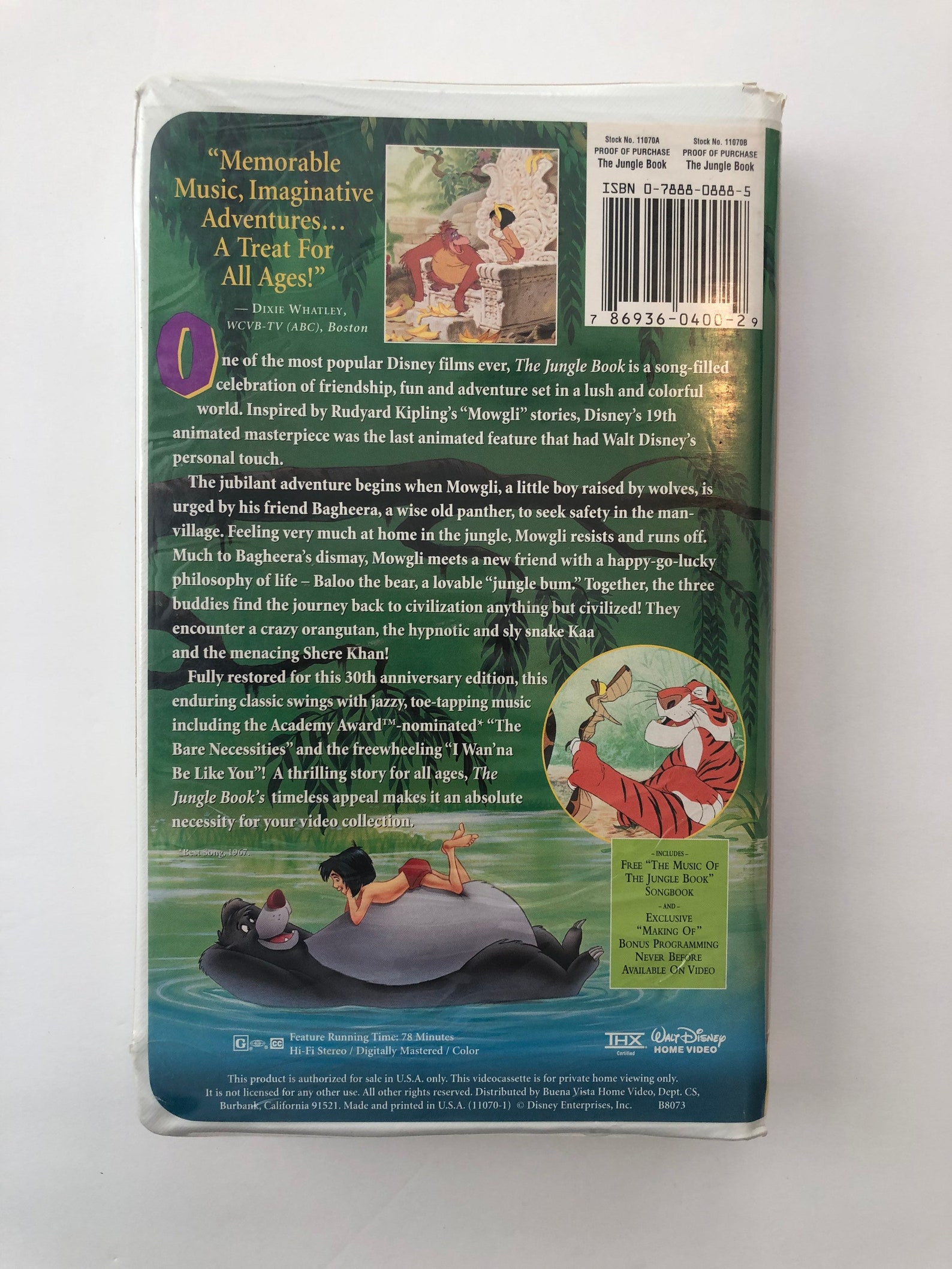 The Jungle Book Full Vhs 1991