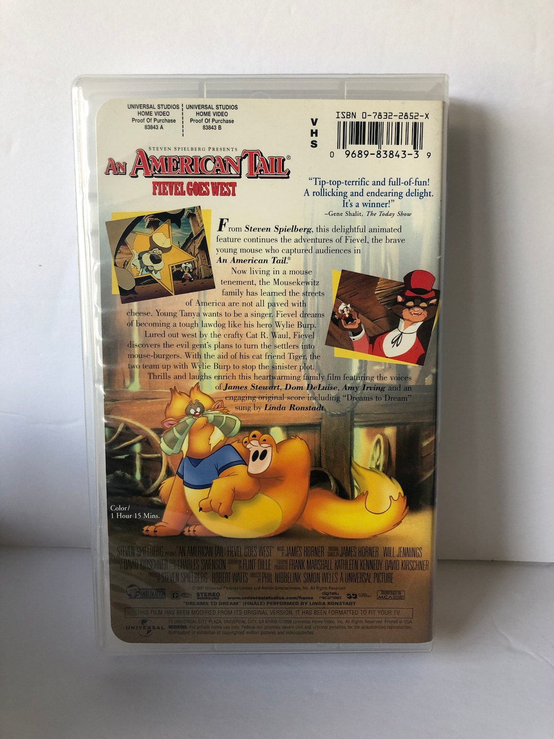 An American Tail Fievel Goes West 1998 Vhs An American Tail Fievel Goes West VHS 1998 - Etsy Canada