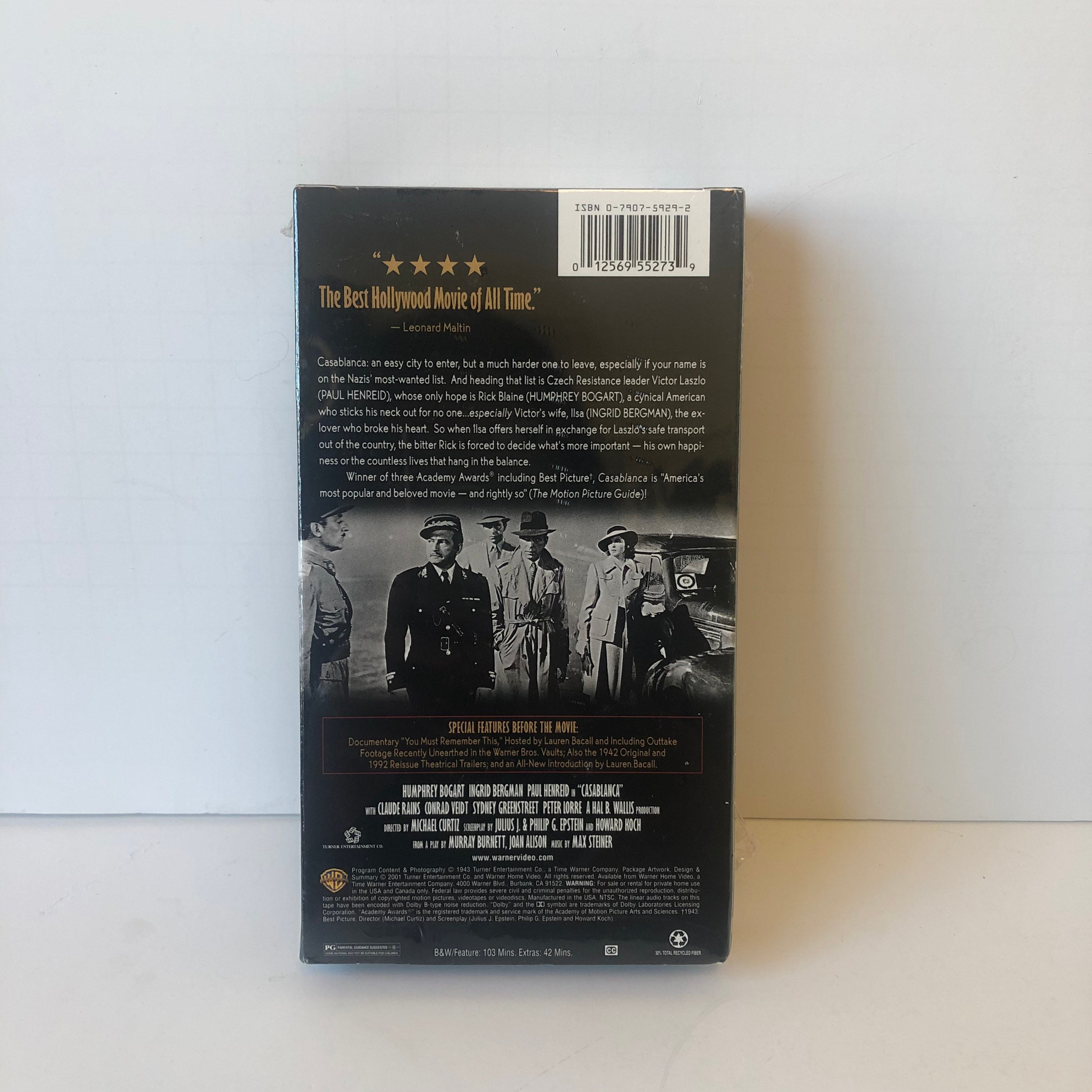 Casablanca VHS, 2001, Special Edition Humphrey Bogart Brand New Sealed