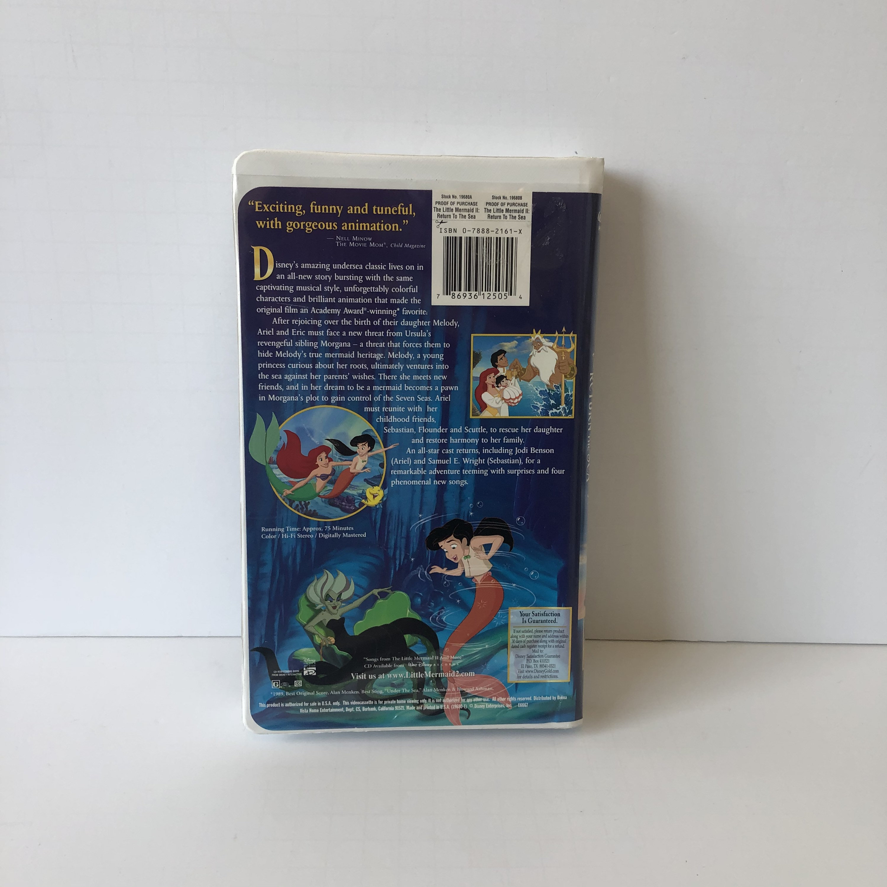 Walt Disney's THE LITTLE MERMAID II: Return to the Sea - VHS Code