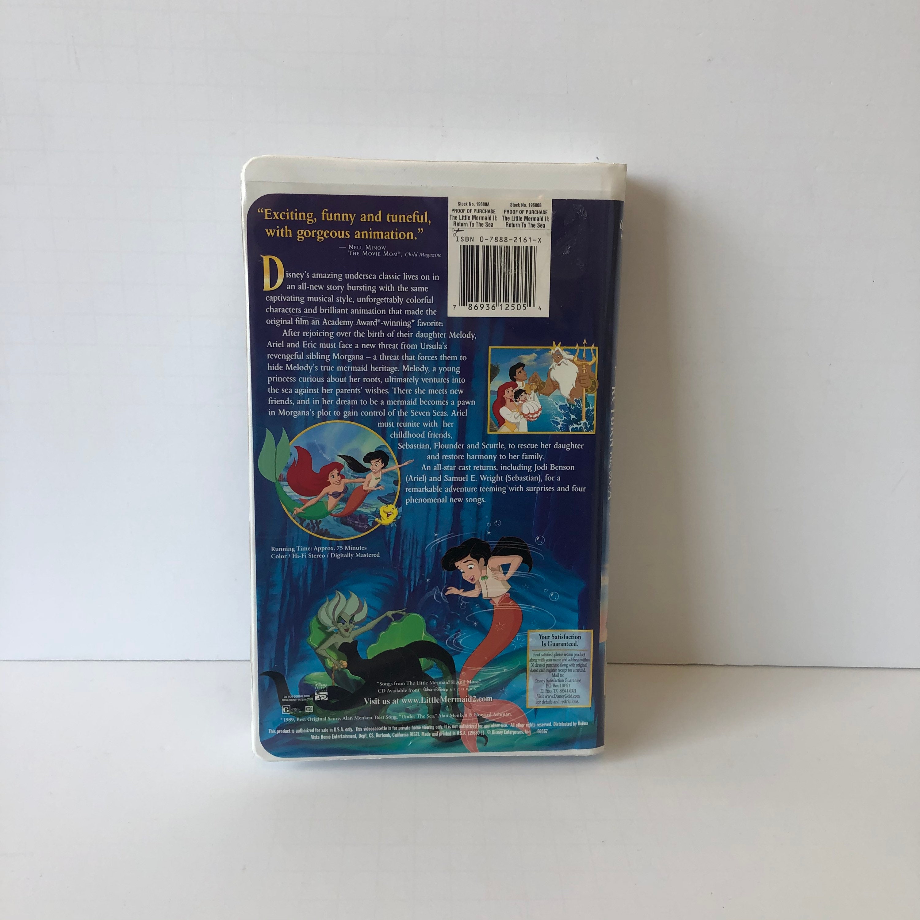 Walt Disney's THE LITTLE MERMAID II: Return to the Sea - VHS Code