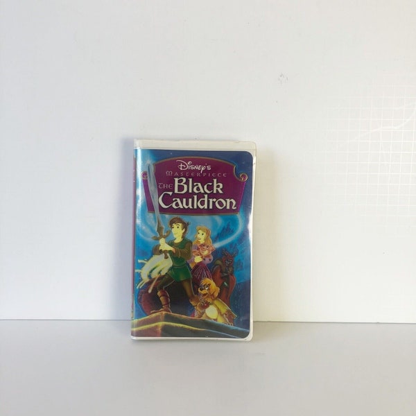 Walt Disney Masterpiece The Black Cauldron VHS 1998 RARE Vintage Clamshell