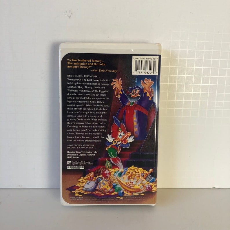 Ducktales The Movie Treasure Of The Lost Lamp Vhs Walt Disneys Ducktales the Movie: Treasure of the Lost Lamp VHS, 1991