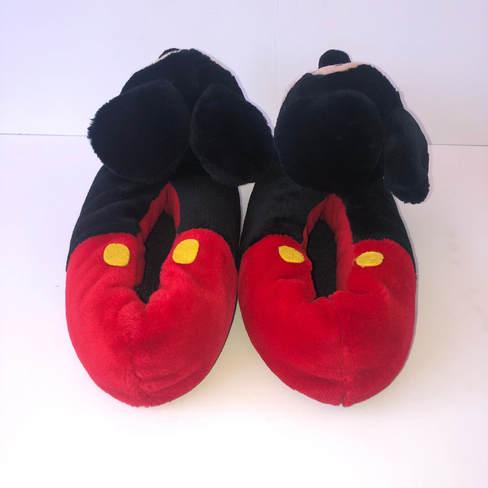 Vintage Disney Mickey Mouse House Shoes Slippers Size Adult Etsy