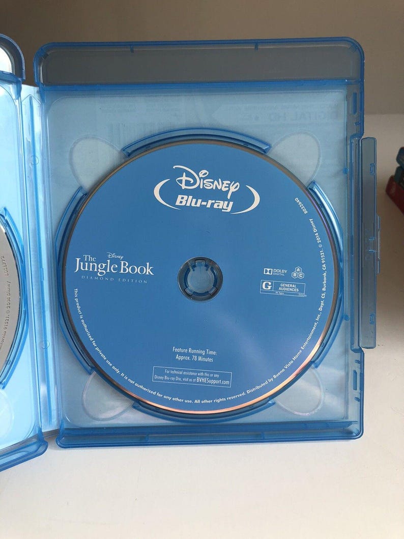 Diamond Edition The Jungle Book Diamond Edition Disney Blu-ray + DVD W/cardboard Sleeve ...