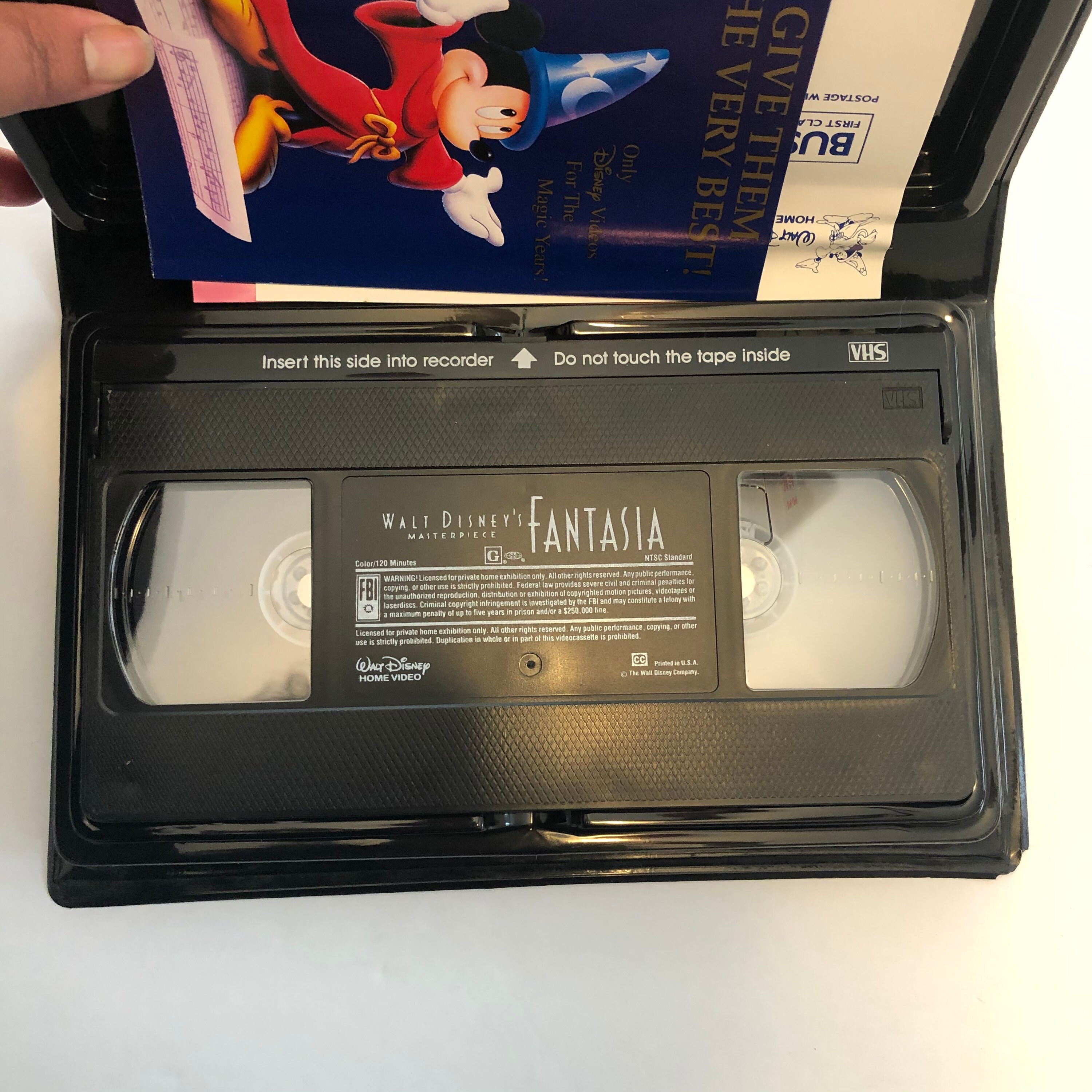 Walt Disneys Fantasia Masterpiece VHS Tape Movie 1991 With Etsy UK