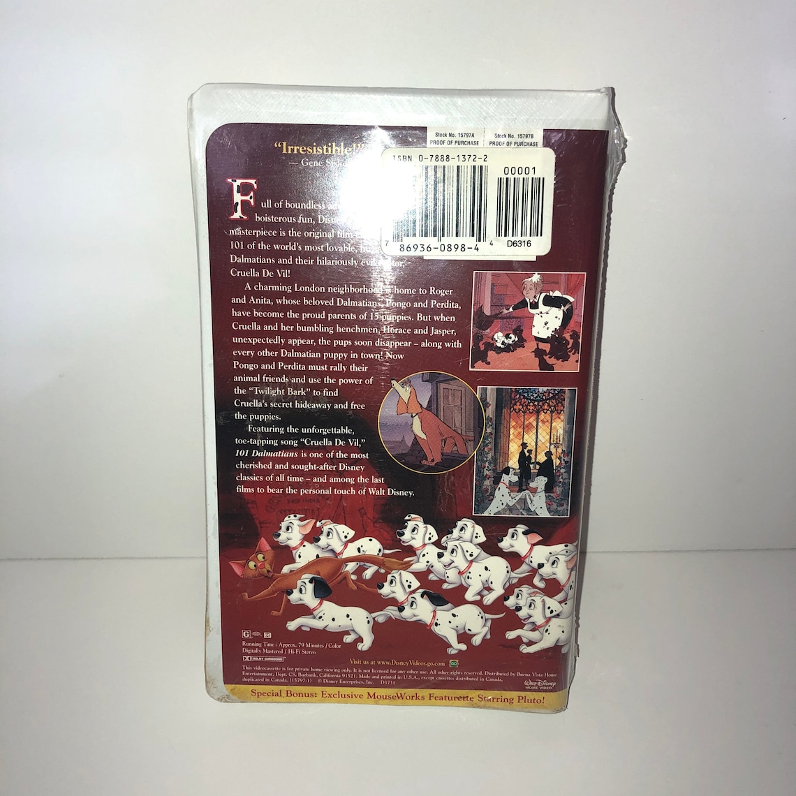 Walt Disney's 101 Dalmatians VHS 1999 Masterpiece | Etsy
